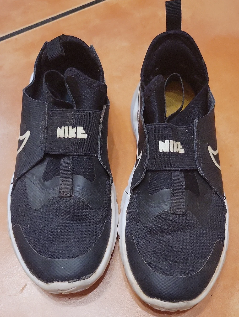 Nike Flex Runner Black White Sneakers Youth